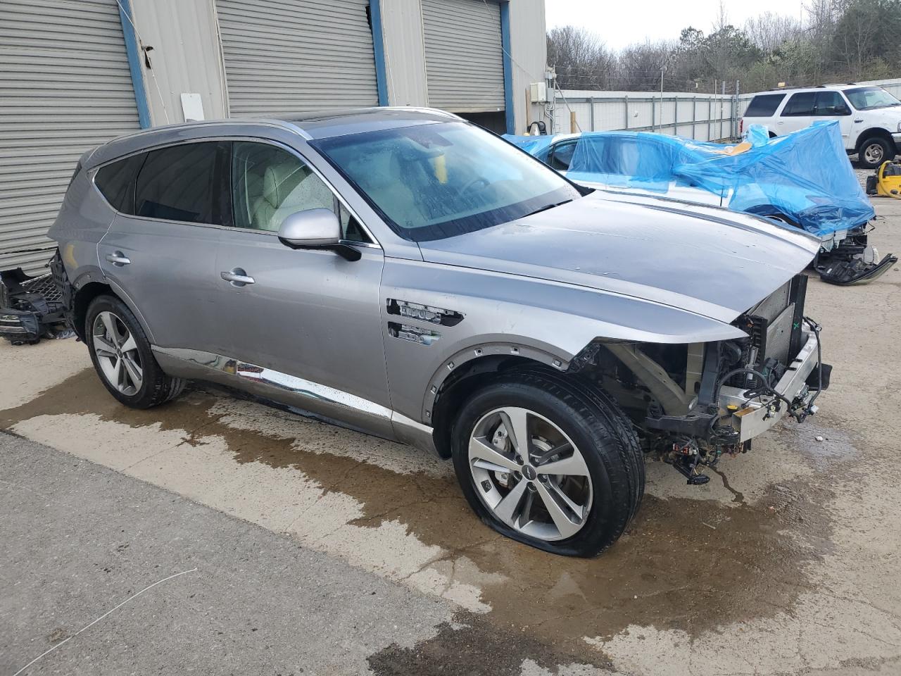 2023 Genesis Gv80 VIN KMUHBDSB4PU127787 Copart auction photo, front end / rear end damage thumbnail 4