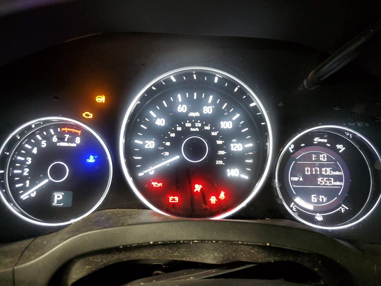 2020 Honda HR-V VIN 3CZRU6H14LM721090 Copart auction photo, front end damage thumbnail 9
