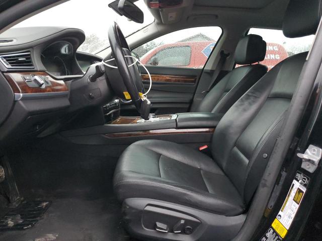 2014 BMW 7er VIN WBAYF4C59ED281857 Copart auction photo, side / rear end damage thumbnail 7
