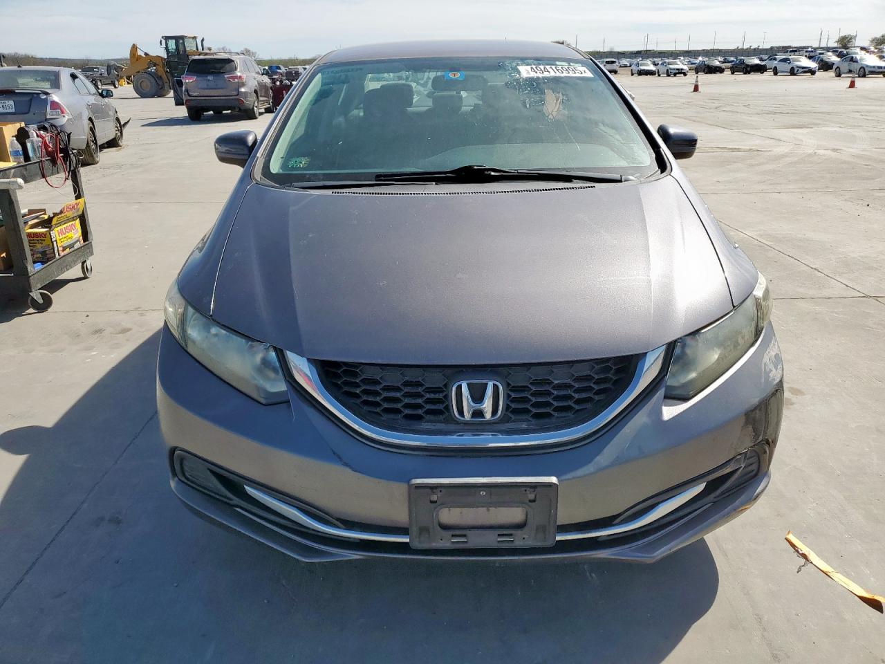 2015 Honda Civic VIN 19XFB2F57FE031300 Copart auction photo, rear end / side damage thumbnail 5