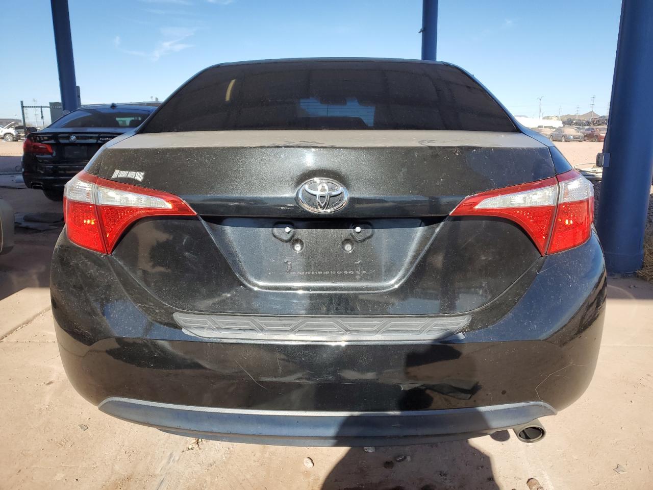 2016 Toyota Corolla VIN 2T1BURHE1GC697485 Copart auction photo, front end / side damage thumbnail 6