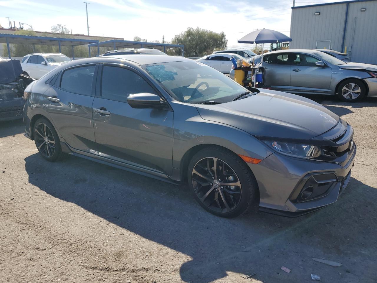 2021 Honda Civic VIN SHHFK7H40MU219700 Copart auction photo, side damage thumbnail 4
