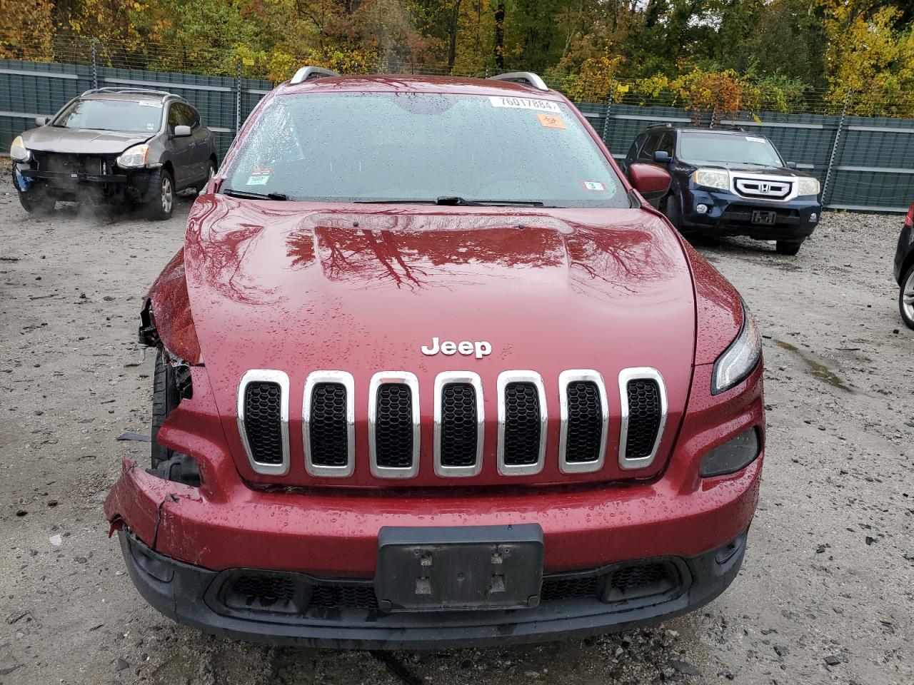 2015 Jeep Grand Cherokee VIN 1C4PJMCS4FW755190 Copart auction photo, front end / side damage thumbnail 5