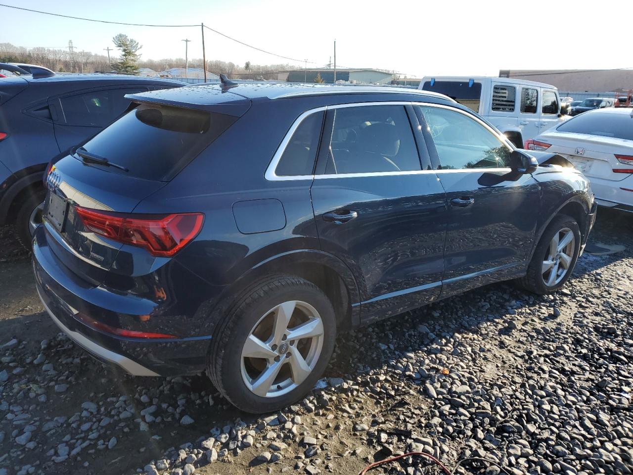 2020 Audi Q3 VIN WA1AECF35L1094409 Copart auction photo, front end damage thumbnail 3