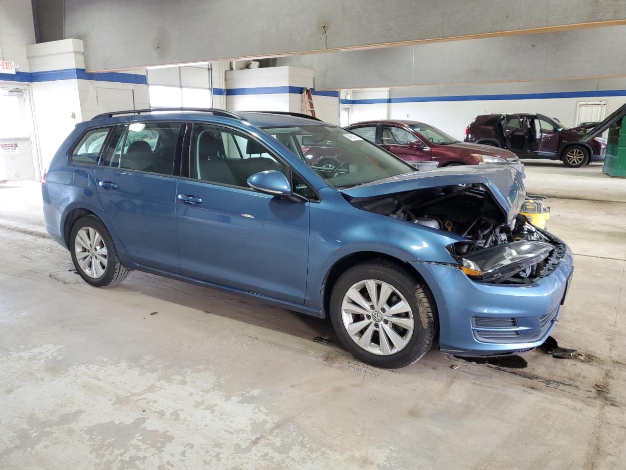 2017 Volkswagen Golf VIN 3VW017AU6HM509488 Copart auction photo, front end damage thumbnail 4