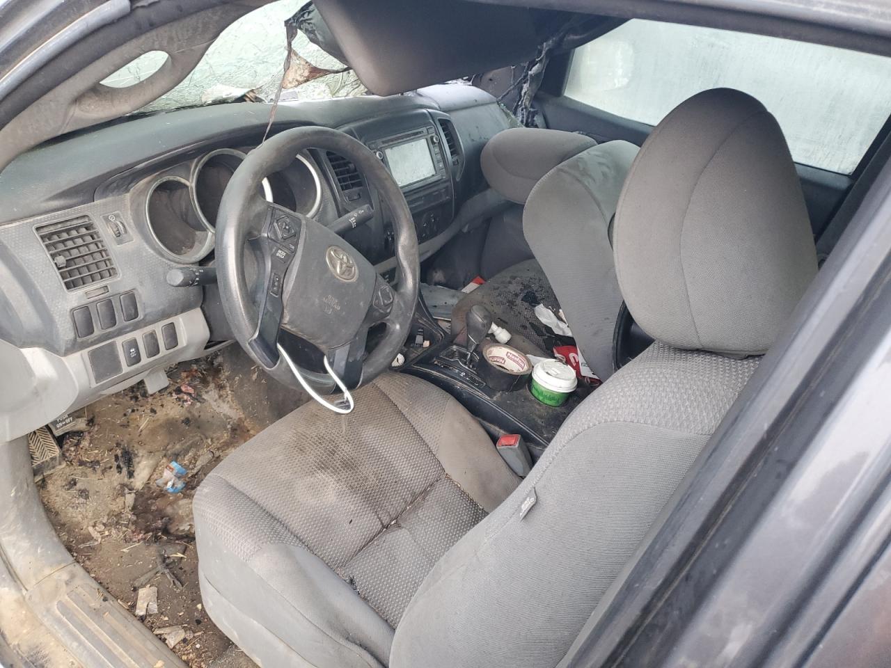 2015 Toyota Tacoma VIN 5TFTX4CN1FX066029 Copart auction photo, burn damage thumbnail 8