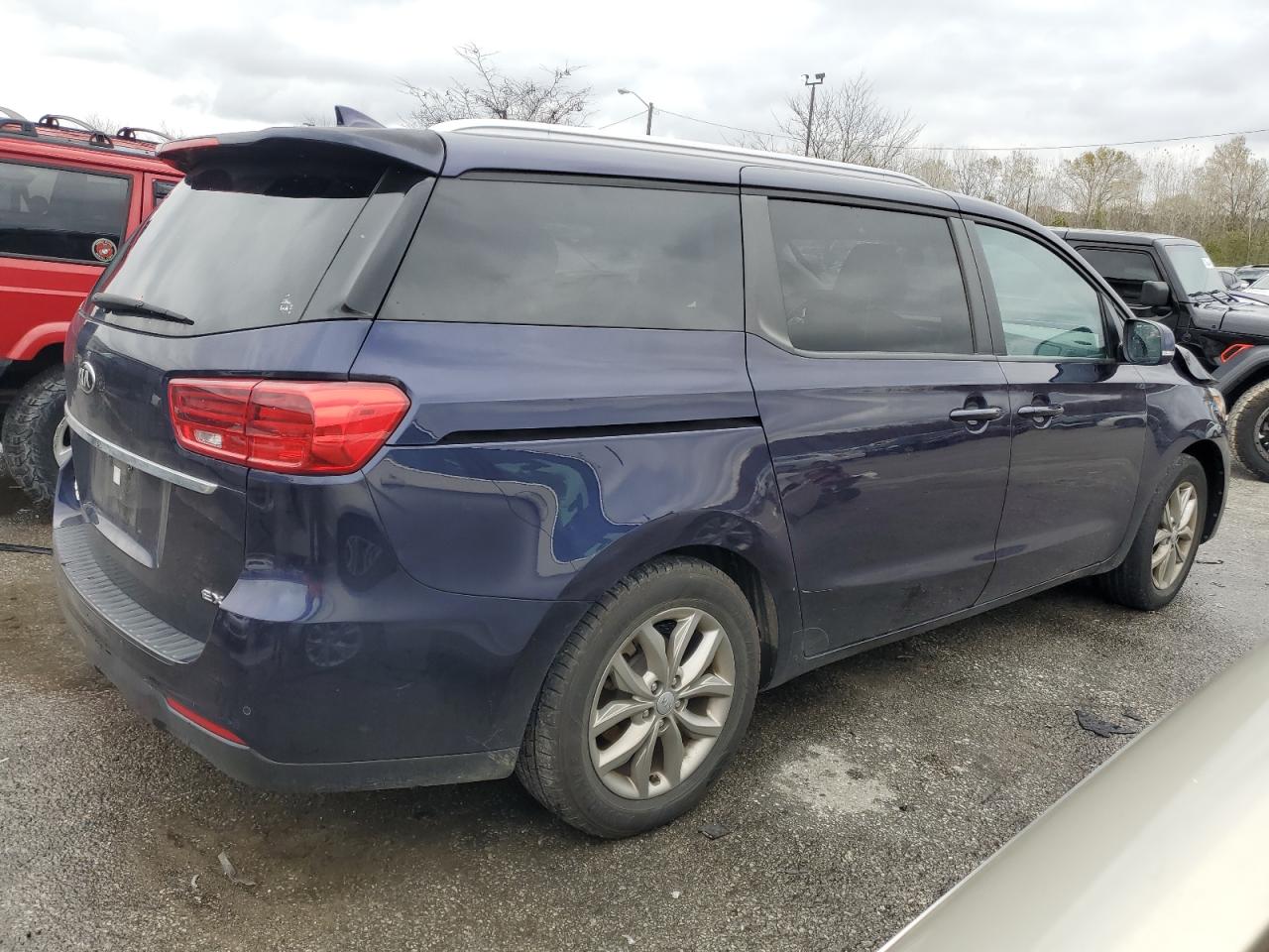 2019 KIA Sedona VIN KNDMB5C11K6534234 Copart auction photo, front end damage thumbnail 3