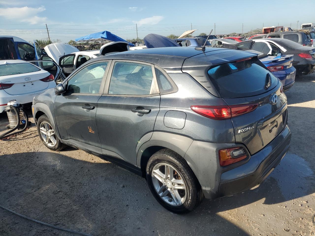 2019 Hyundai Kona VIN KM8K12AA2KU259900 Copart auction photo, water/flood damage thumbnail 2