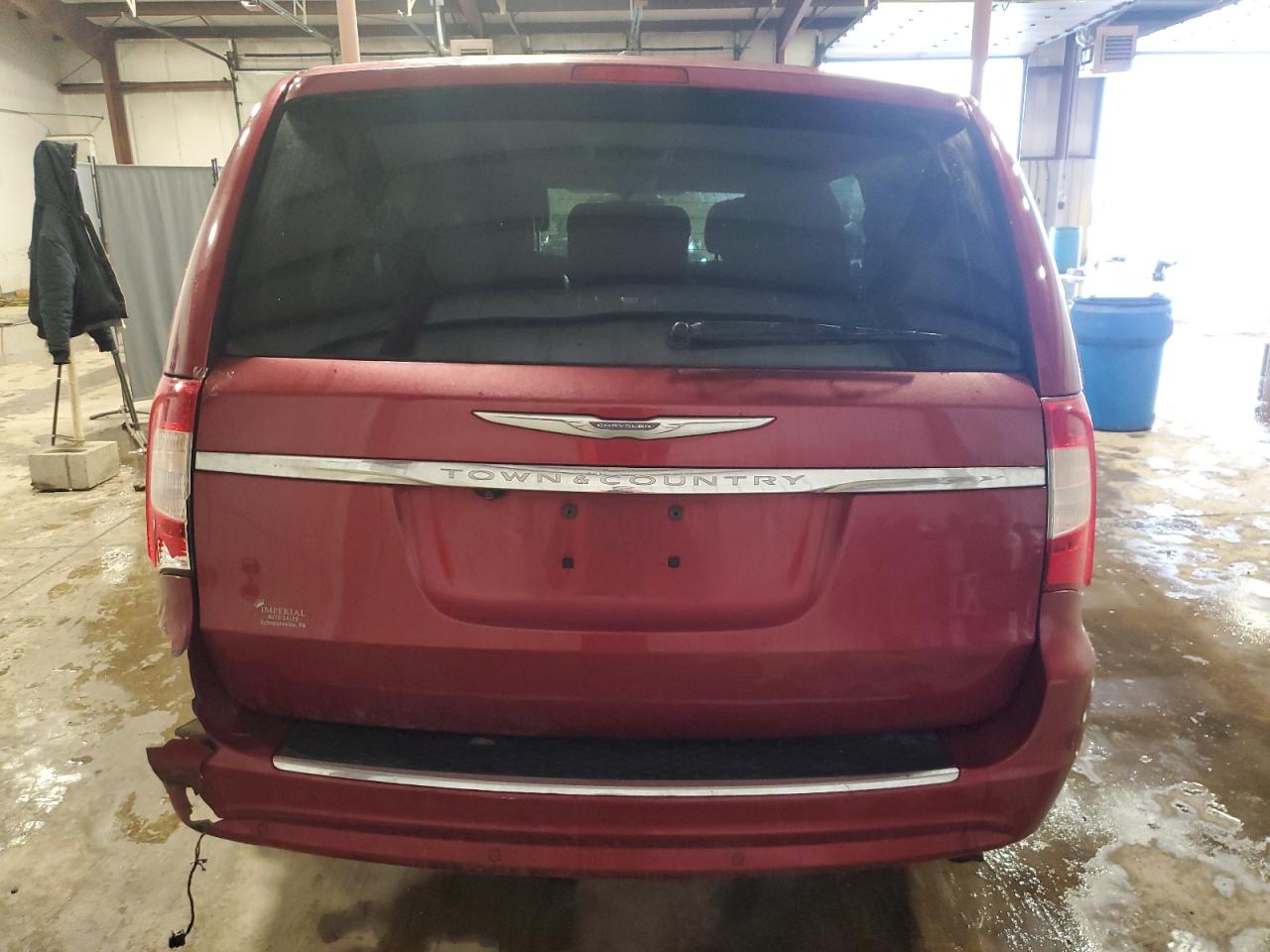 2012 Chrysler Town & Country VIN 2C4RC1CG0CR414466 Copart auction photo, rear end / side damage thumbnail 6