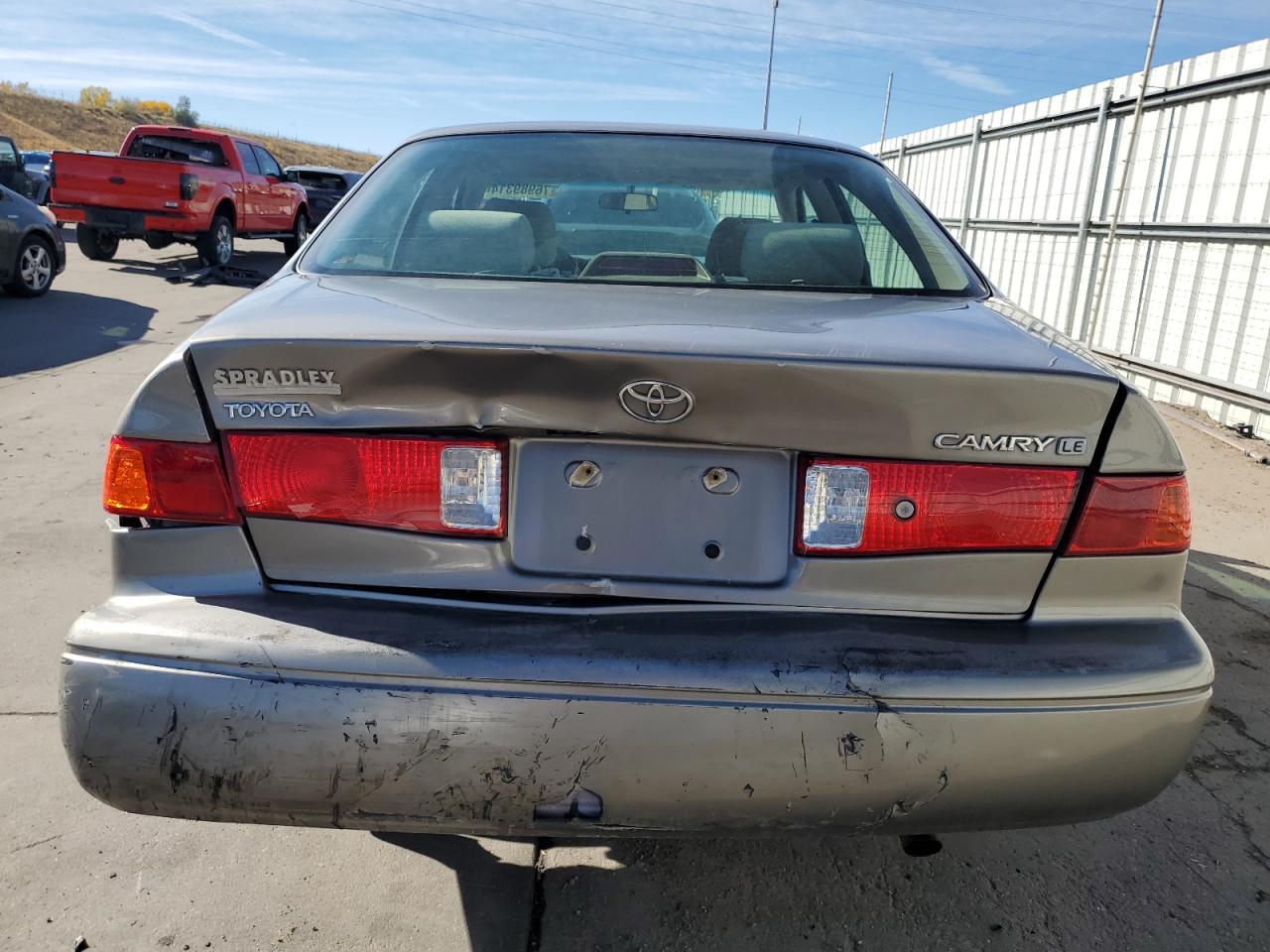 2001 Toyota Camry VIN 4T1BG28K41U052565 Copart auction photo, front end / rear end damage thumbnail 6