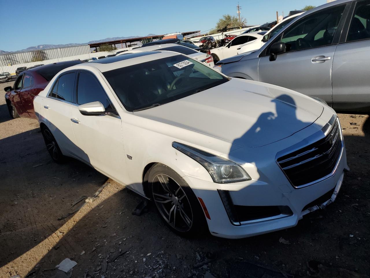2017 Cadillac CTS VIN 1G6AR5SX8H0109614 Copart auction photo, rear end / frame damage damage thumbnail 4