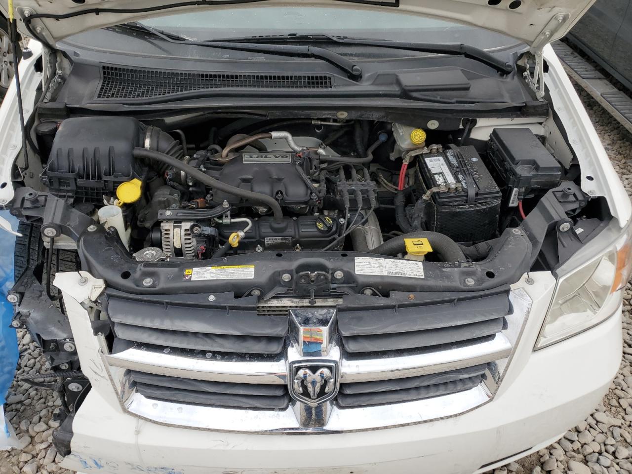 2008 Dodge Caravan VIN 1D8HN54PX8B157013 Copart auction photo, side damage thumbnail 11