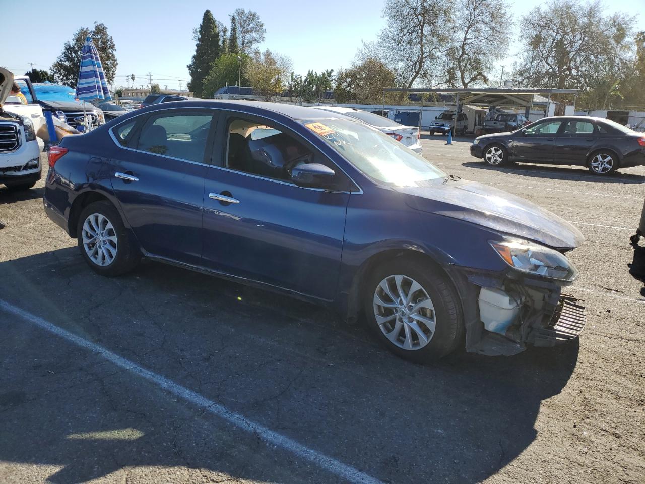 2019 Nissan Sentra VIN 3N1AB7AP9KY206688 Copart auction photo, all over damage thumbnail 4
