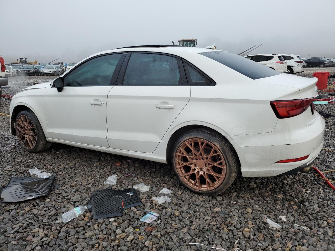 2018 Audi A3 VIN WAUAUGFF0J1037393 Copart auction photo, front end damage thumbnail 2