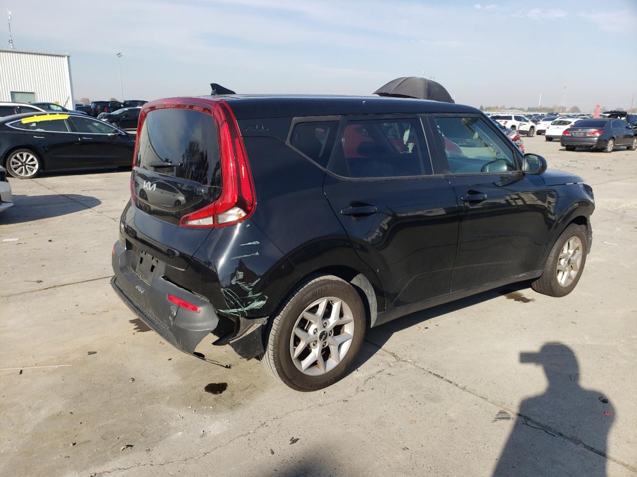 2022 KIA Soul VIN KNDJ23AU5N7182522 Copart auction photo, front end / rear end damage thumbnail 3