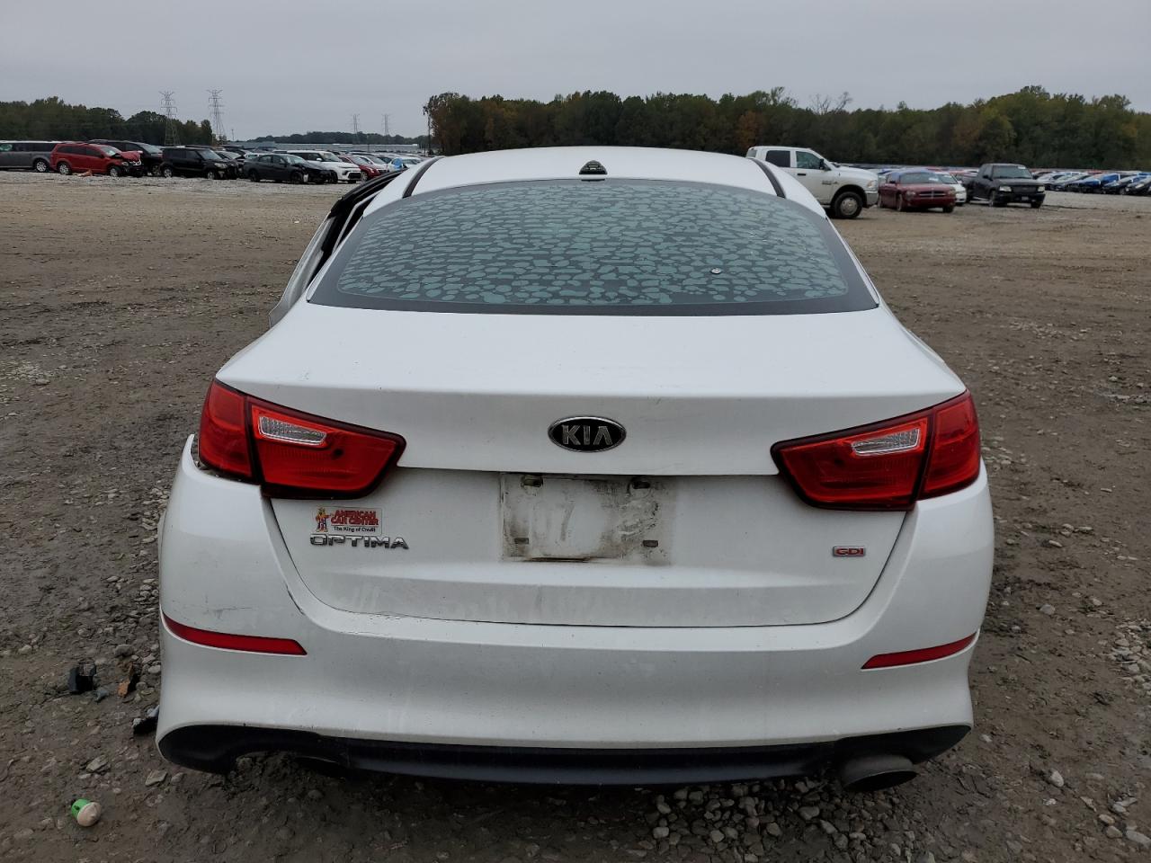 2015 KIA Optima VIN 5XXGM4A79FG429554 Copart auction photo, side / rear end damage thumbnail 6