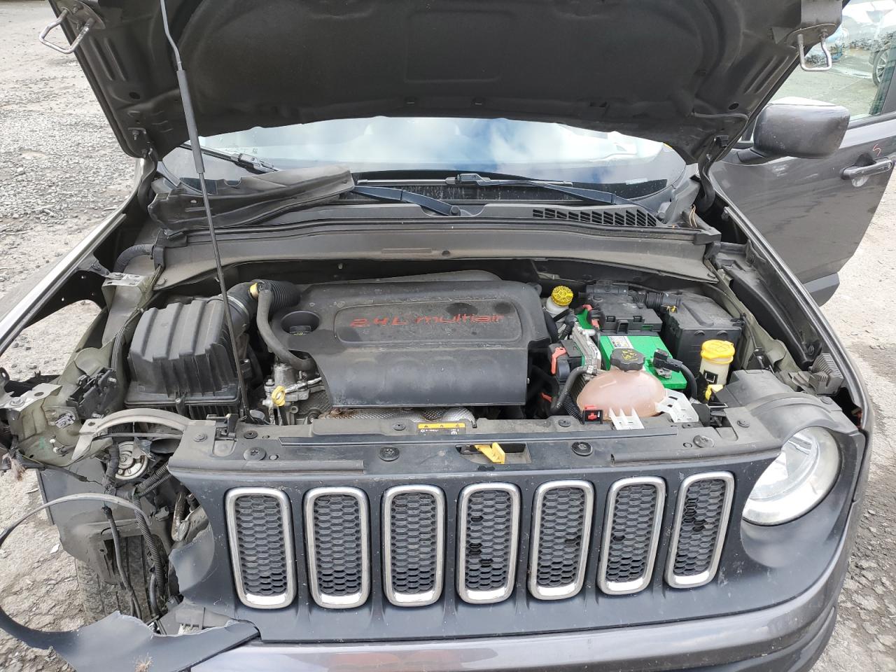 2017 Jeep Renegade VIN ZACCJBBB9HPG57096 Copart auction photo, front end / side damage thumbnail 12