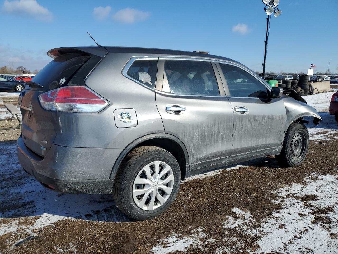 2014 Nissan Rogue VIN 5N1AT2MV9EC791823 Copart auction photo, front end / frame damage damage thumbnail 3