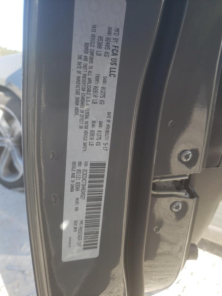 2017 Dodge Charger VIN 2C3CDXCT3HH634527 Copart auction photo, water/flood damage thumbnail 13