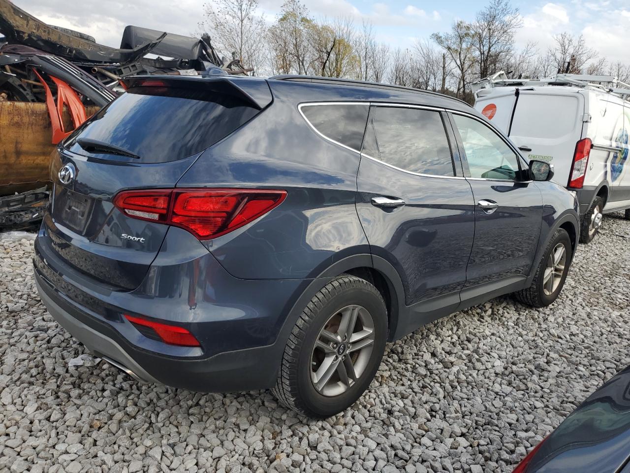 2018 Hyundai Santa Fe VIN 5NMZU3LB6JH083610 Copart auction photo, hail damage thumbnail 3