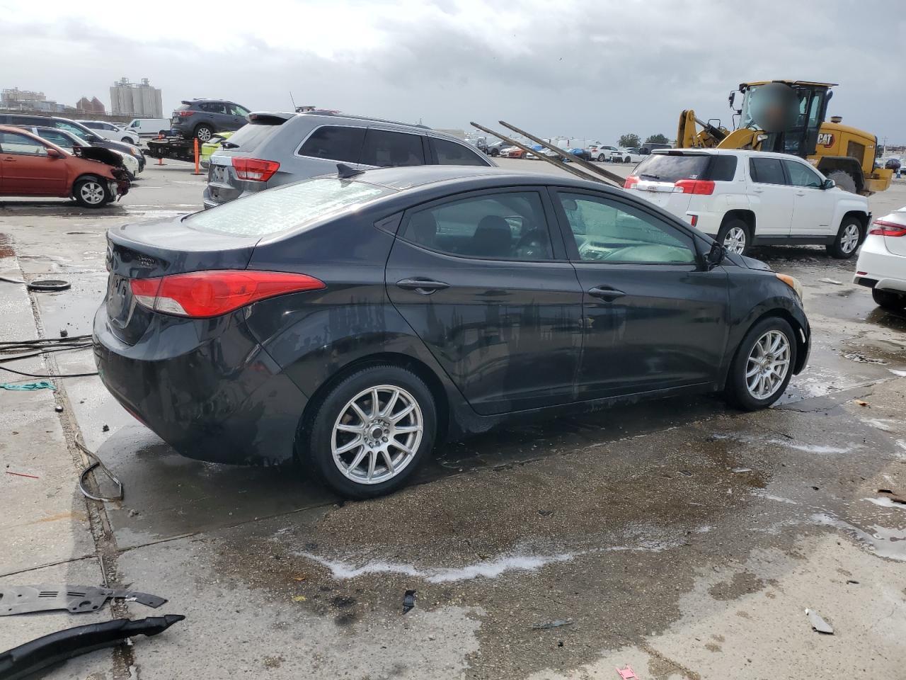 2013 Hyundai Elantra VIN 5NPDH4AE4DH453221 Copart auction photo, front end / side damage thumbnail 3