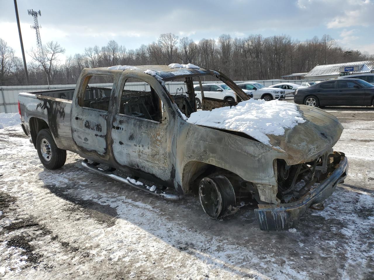 2008 GMC Sierra VIN 1GTHK23658F138635 Copart auction photo, burn / burn - interior damage thumbnail 4