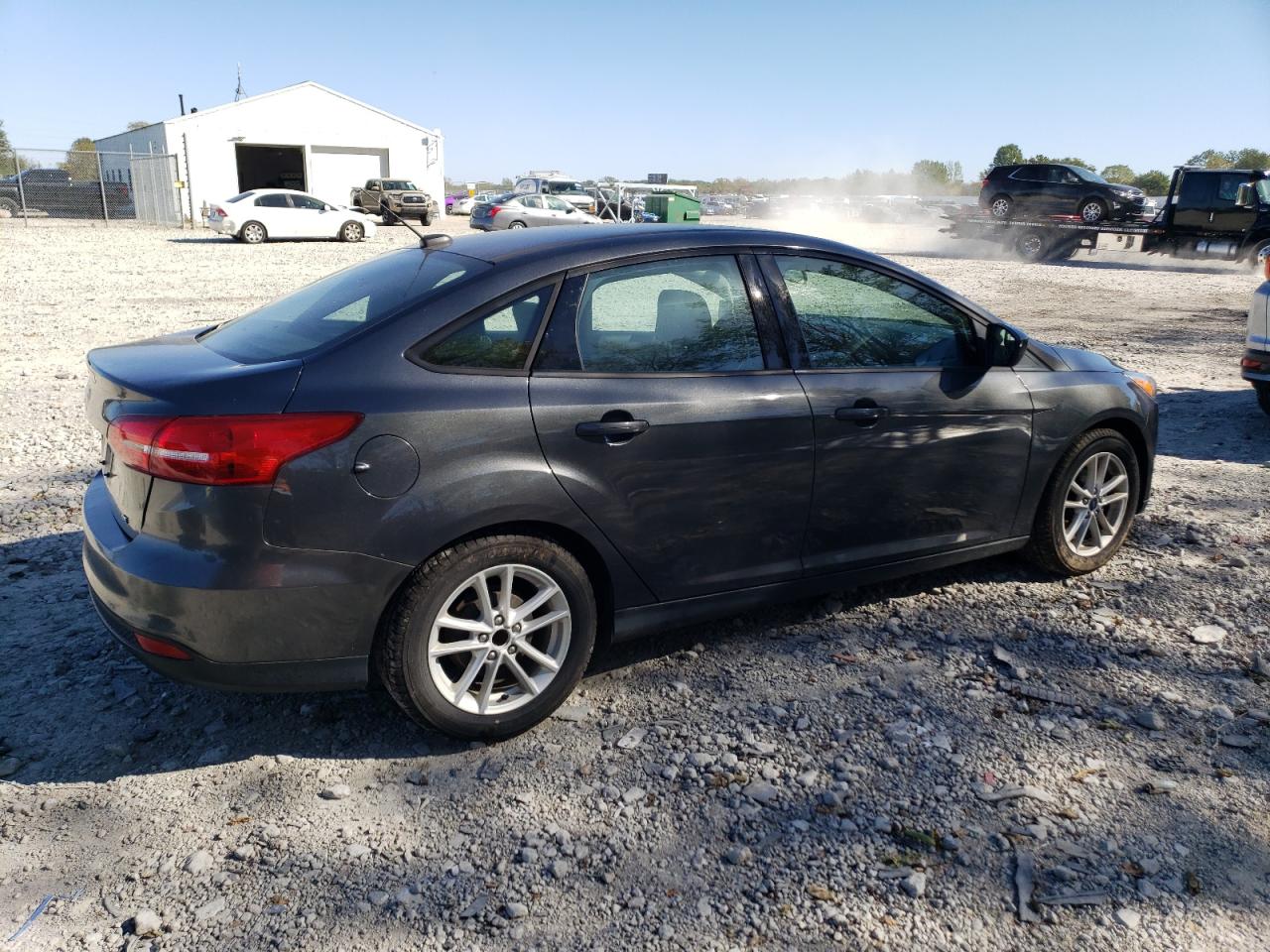 2018 Ford Focus VIN 1FADP3F27JL301345 Copart auction photo, rear end / side damage thumbnail 3
