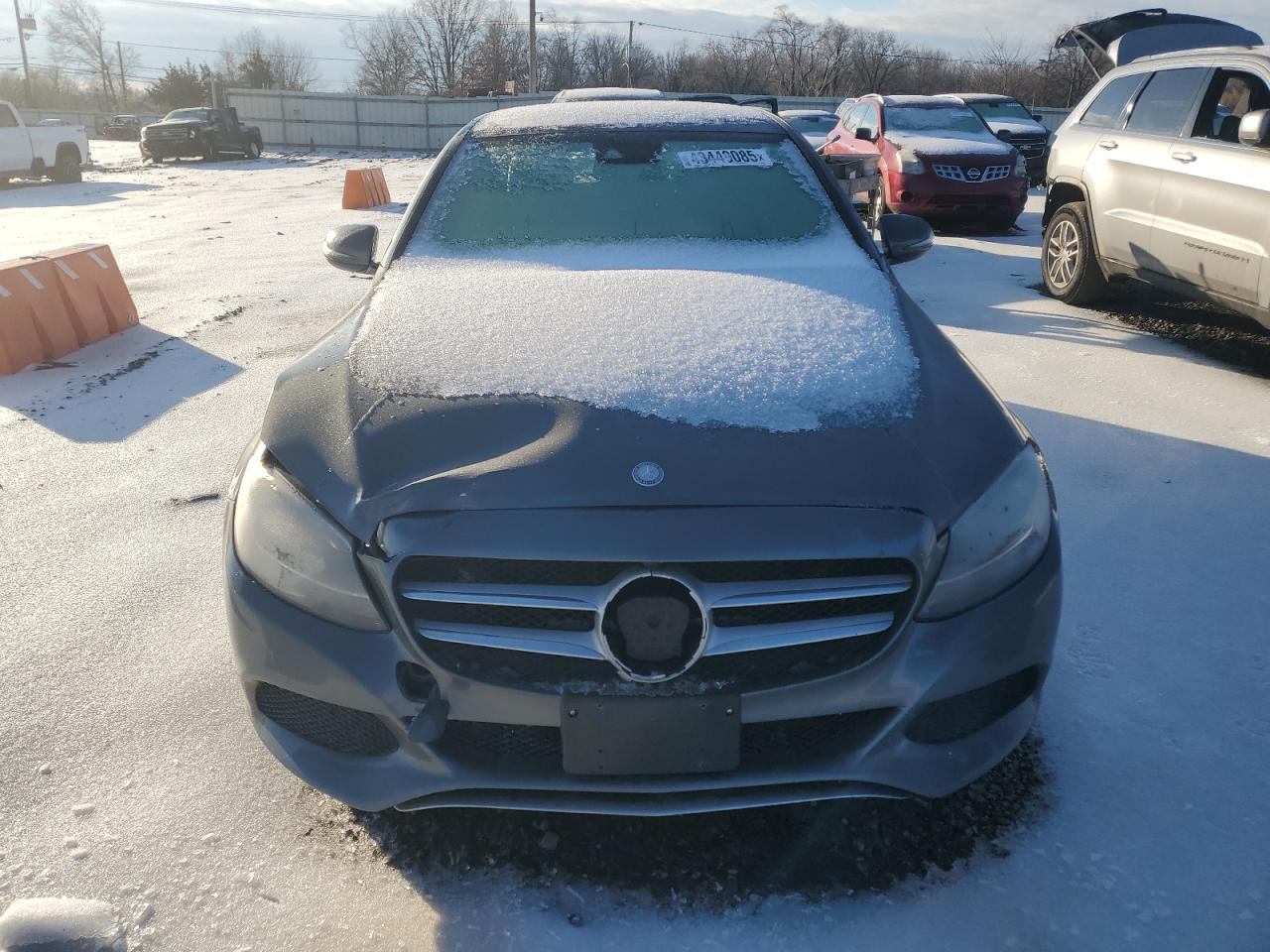 2017 Mercedes-Benz C-klasse VIN 55SWF4KBXHU210681 Copart auction photo, front end / rear end damage thumbnail 5