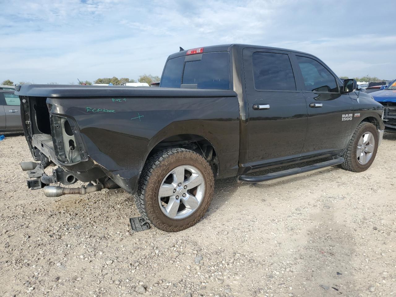 2013 RAM 1500 VIN 1C6RR6LT8DS628721 Copart auction photo, rear end damage thumbnail 3