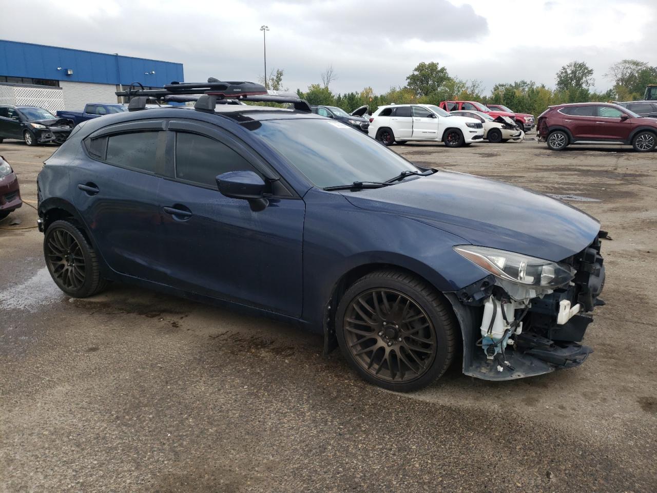 2014 Mazda 3 VIN JM1BM1L72E1217269 Copart auction photo, rear end / front end damage thumbnail 4
