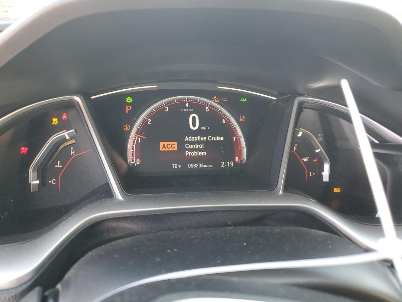 2020 Honda Civic VIN 2HGFC2F82LH531681 Copart auction photo, rear end damage thumbnail 9