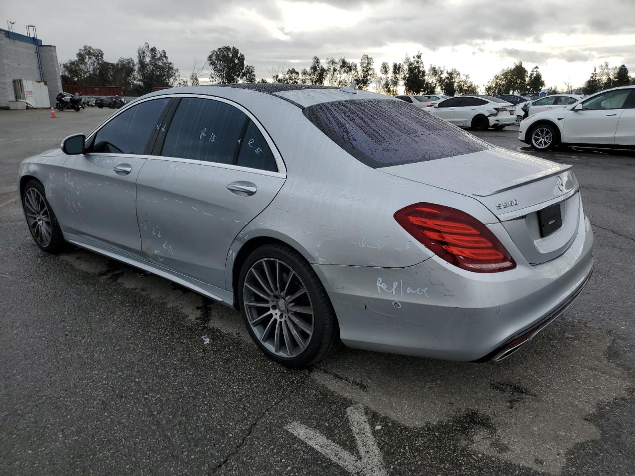 2016 Mercedes-Benz S-klasse VIN WDDUG8CB2GA223708 Copart auction photo, side damage thumbnail 2