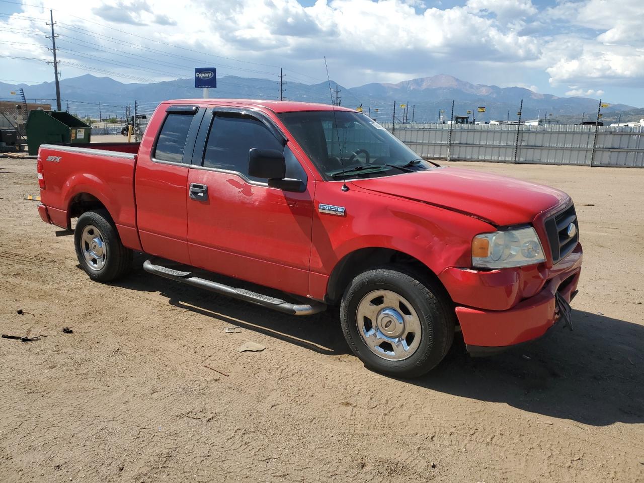 2006 Ford F-150 VIN 1FTRX12WX6KA62254 Copart auction photo, front end / side damage thumbnail 4