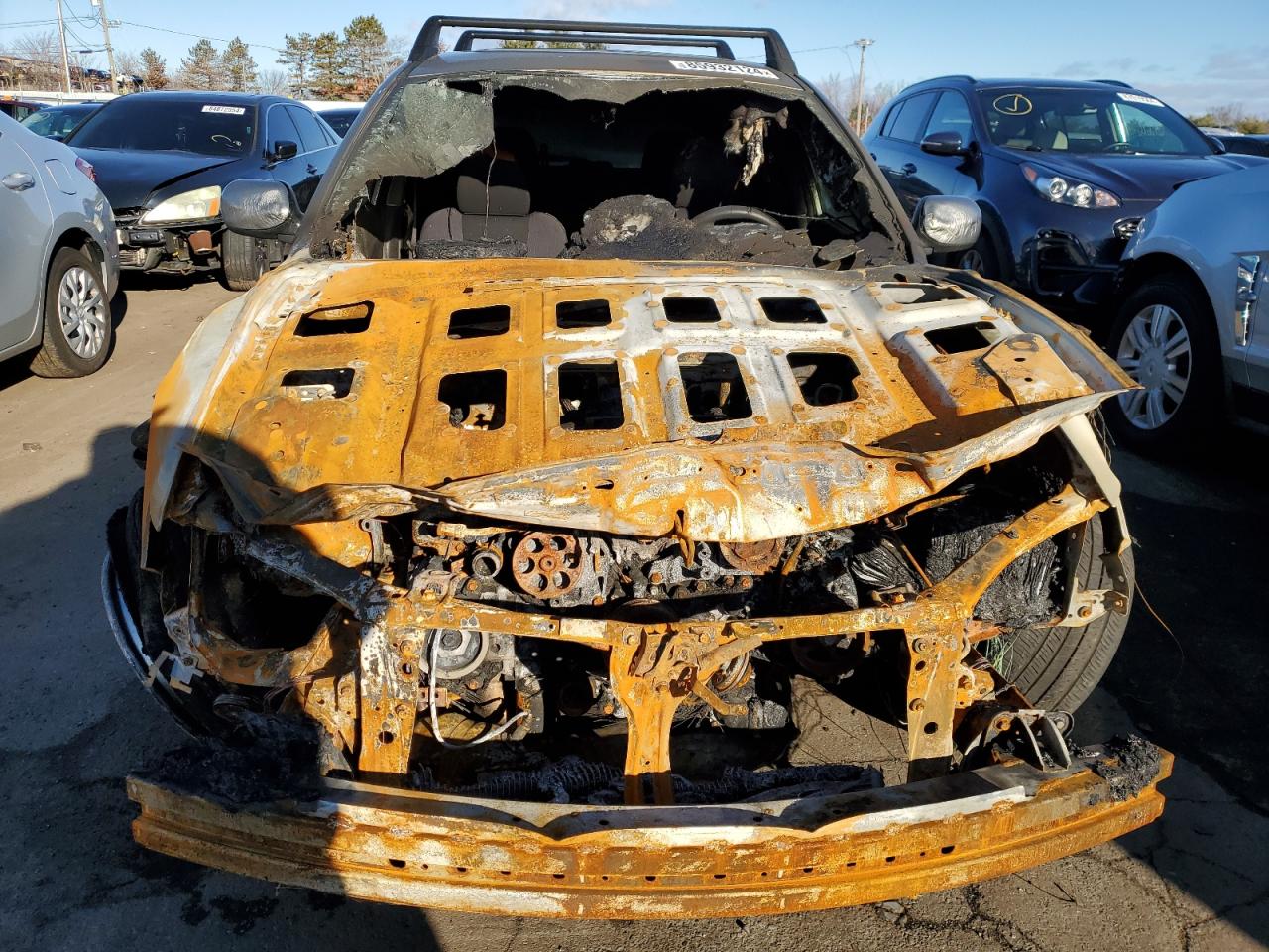 2011 Subaru Impreza VIN JF1GH6D69BH823853 Copart auction photo, burn - engine damage thumbnail 5