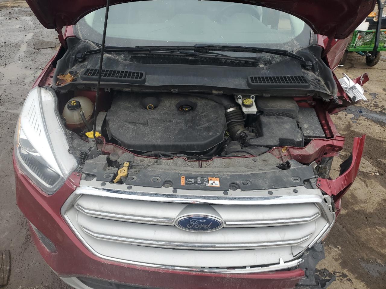 2019 Ford Escape VIN 1FMCU9J95KUC37416 Copart auction photo, all over damage thumbnail 11