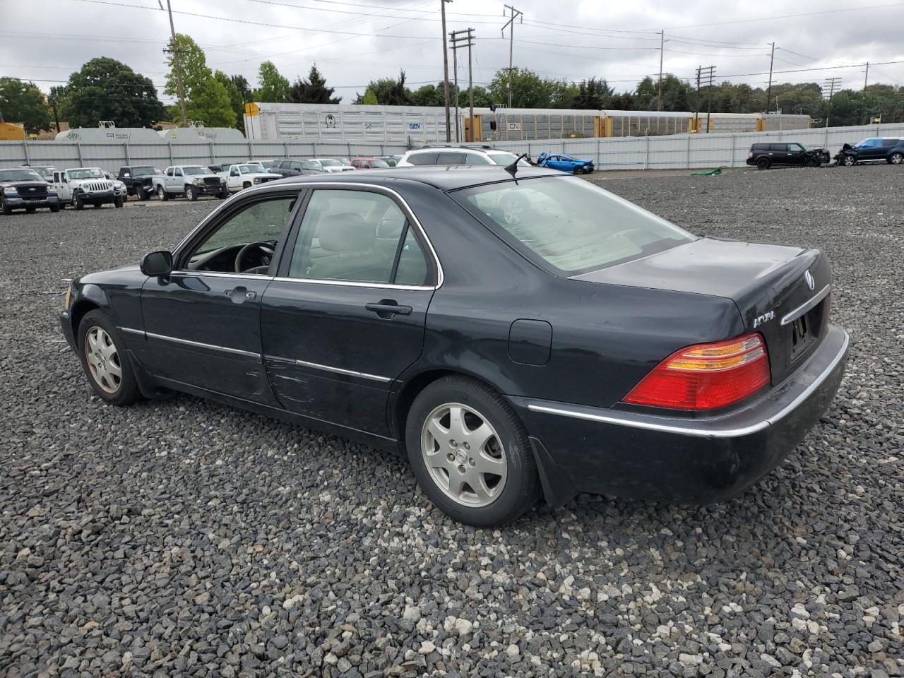 2002 Acura RL VIN JH4KA96652C001103 Copart auction photo, side / front end damage thumbnail 2