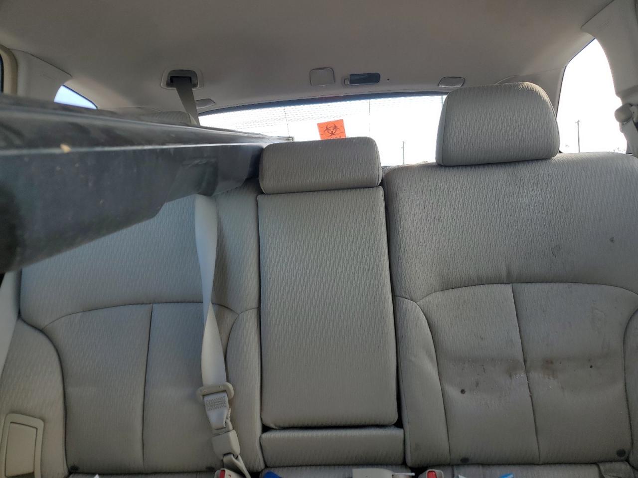2012 Subaru Outback VIN 4S4BRCACXC3282185 Copart auction photo, side / rear end damage thumbnail 10