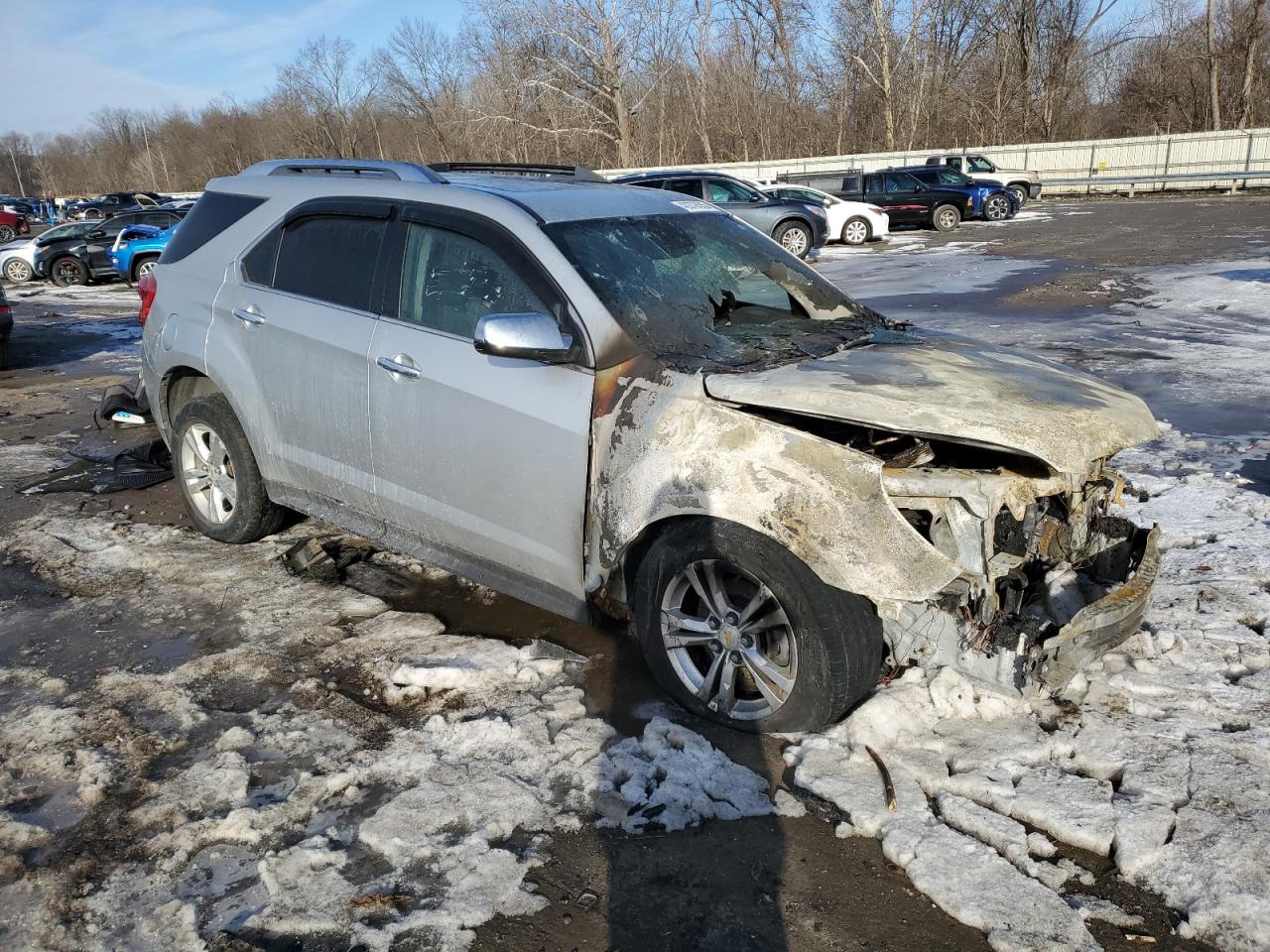 2011 Chevrolet Equinox VIN 2GNALPEC5B1173101 Copart auction photo, burn damage thumbnail 4