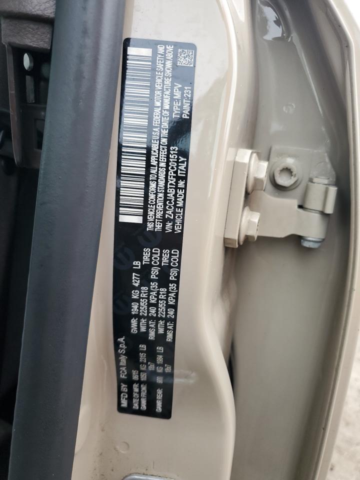 2015 Jeep Renegade VIN ZACCJABTXFPC01513 Copart auction photo, water/flood damage thumbnail 13