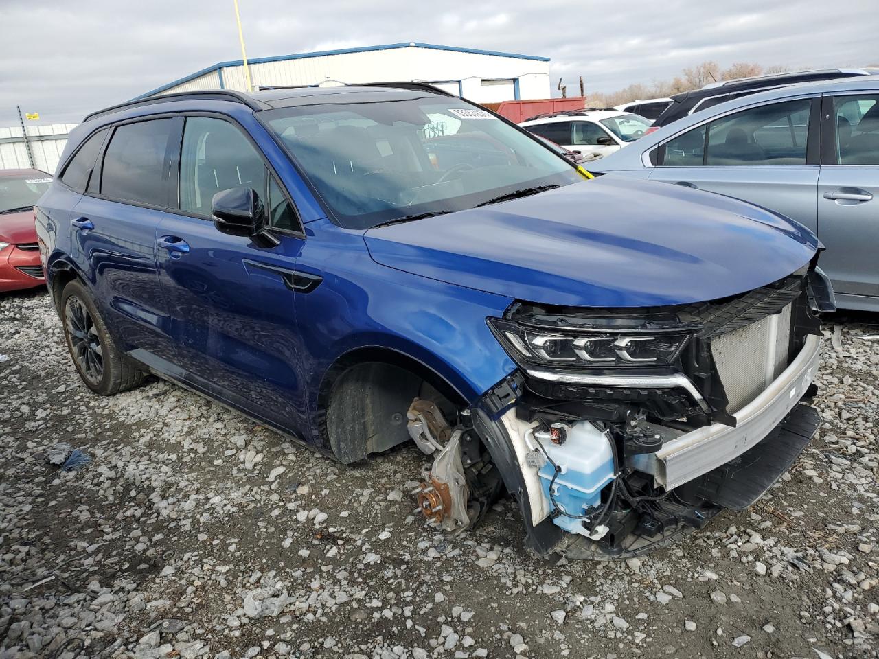 2023 KIA Sorento VIN 5XYRKDLF9PG187588 Copart auction photo, front end / rear end damage thumbnail 4