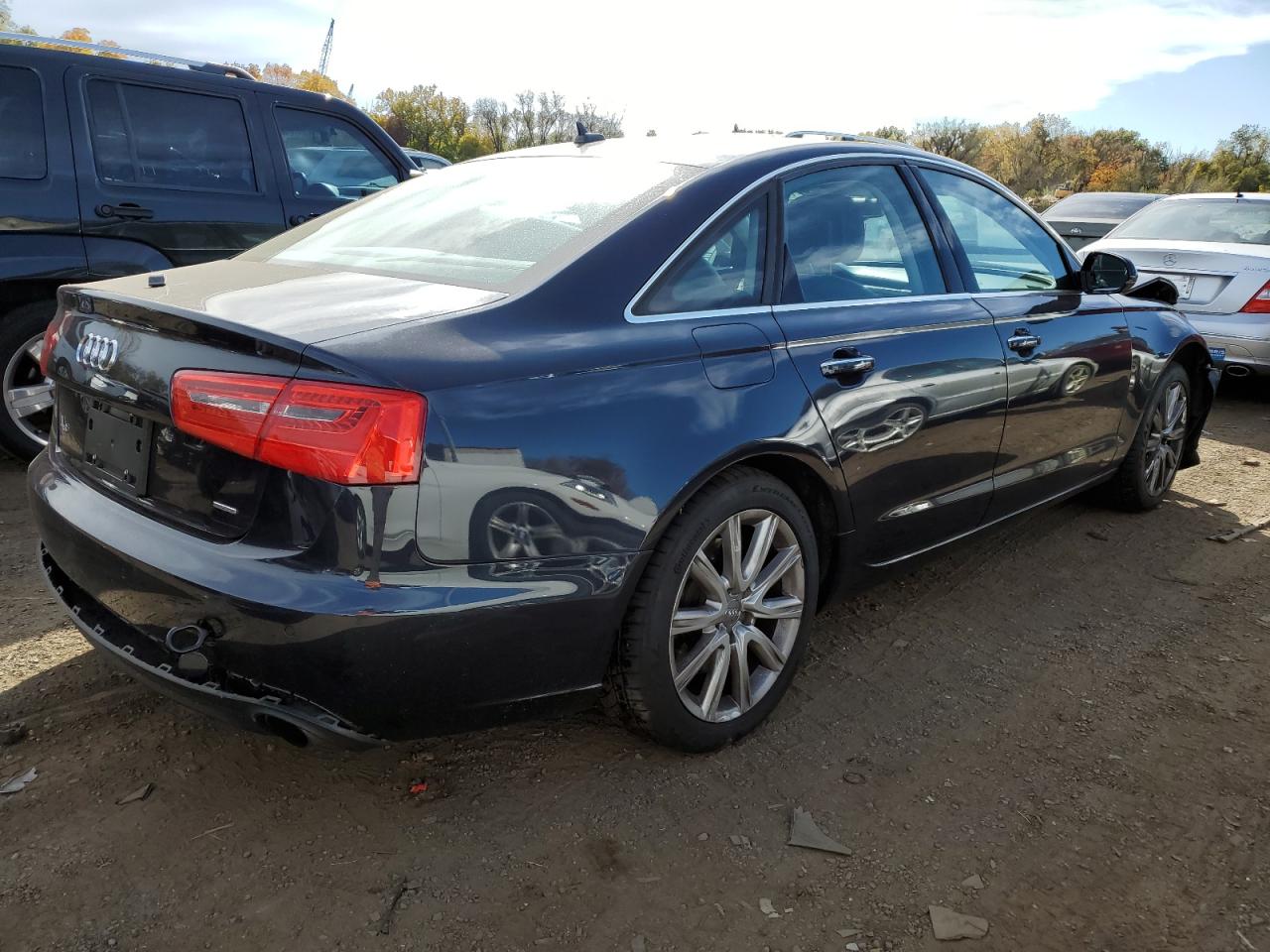 2015 Audi A6 VIN WAUGFAFC1FN011084 Copart auction photo, front end damage thumbnail 3