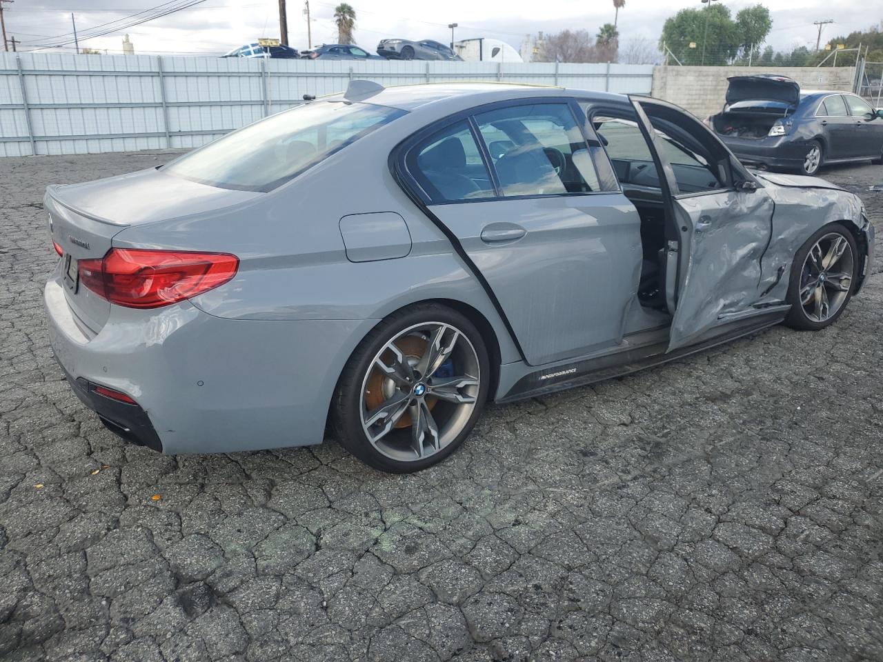2020 BMW M5 VIN WBAJS7C0XLCD12803 Copart auction photo, front end / side damage thumbnail 3