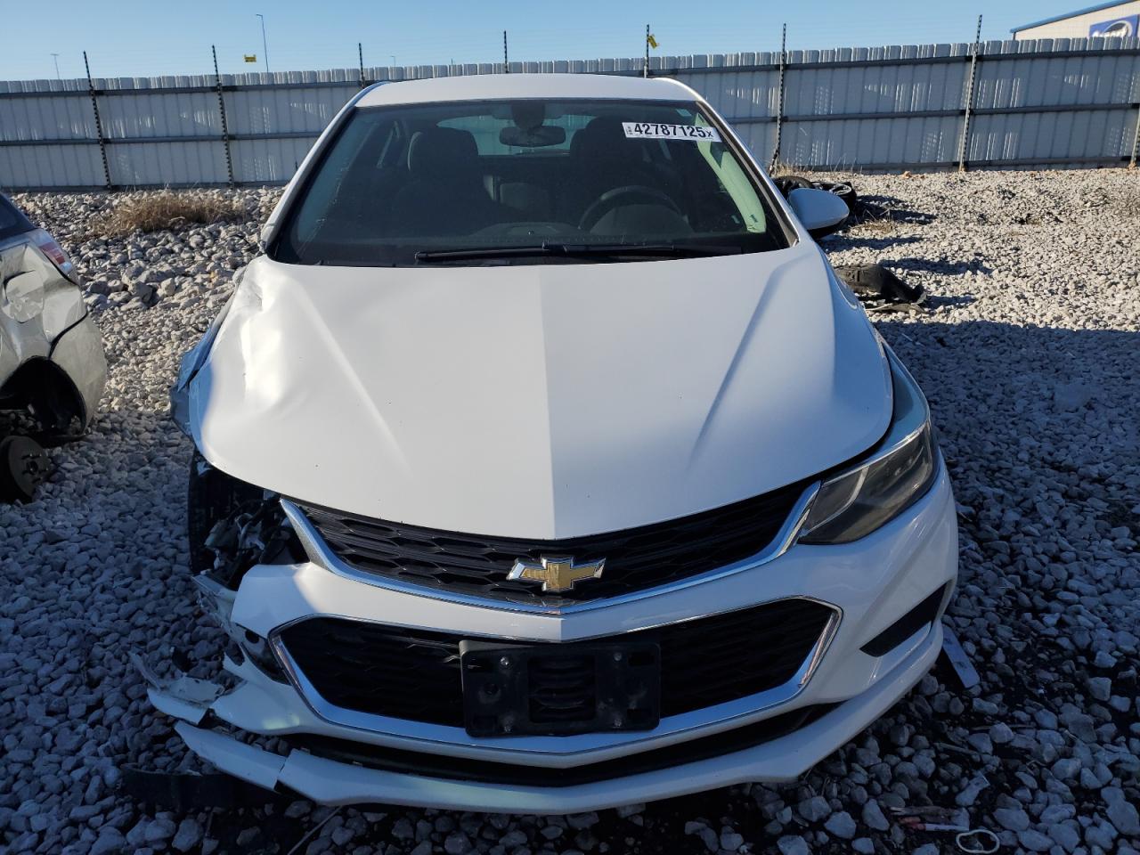 2017 Chevrolet Cruze VIN 3G1BE6SM3HS618455 Copart auction photo, front end / side damage thumbnail 5