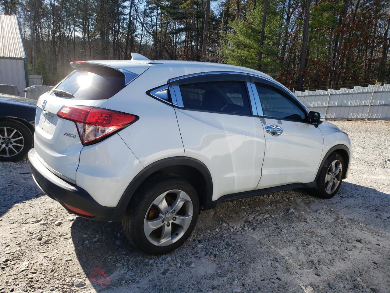 2016 Honda HR-V VIN 3CZRU6H71GM725138 Copart auction photo, side / front end damage thumbnail 3