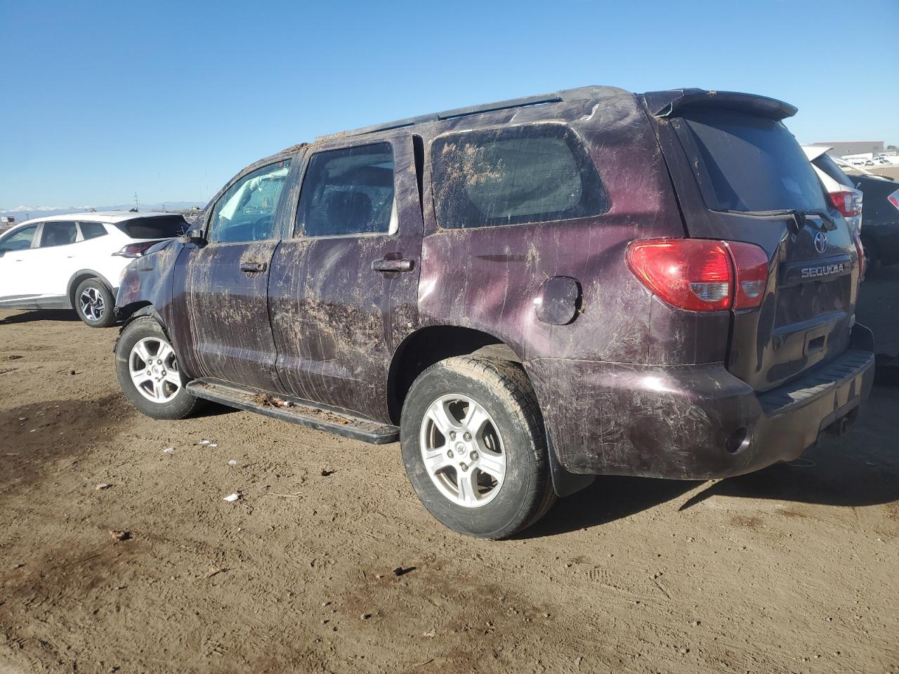 2014 Toyota Sequoia VIN 5TDBW5G12ES098889 Copart auction photo, rollover damage thumbnail 2