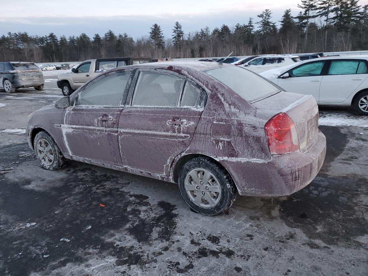 2009 Hyundai Accent VIN KMHCN46C89U367852 Copart auction photo, side damage thumbnail 2