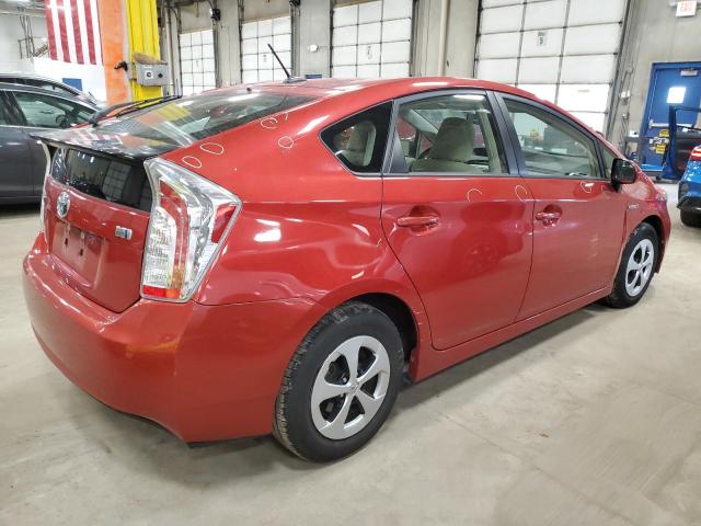 2013 Toyota Prius VIN JTDKN3DU4D1724962 Copart auction photo, hail damage thumbnail 3