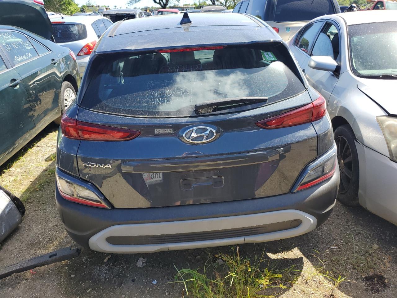 2022 Hyundai Kona VIN KM8K22AB9NU862725 Copart auction photo, front end damage thumbnail 6