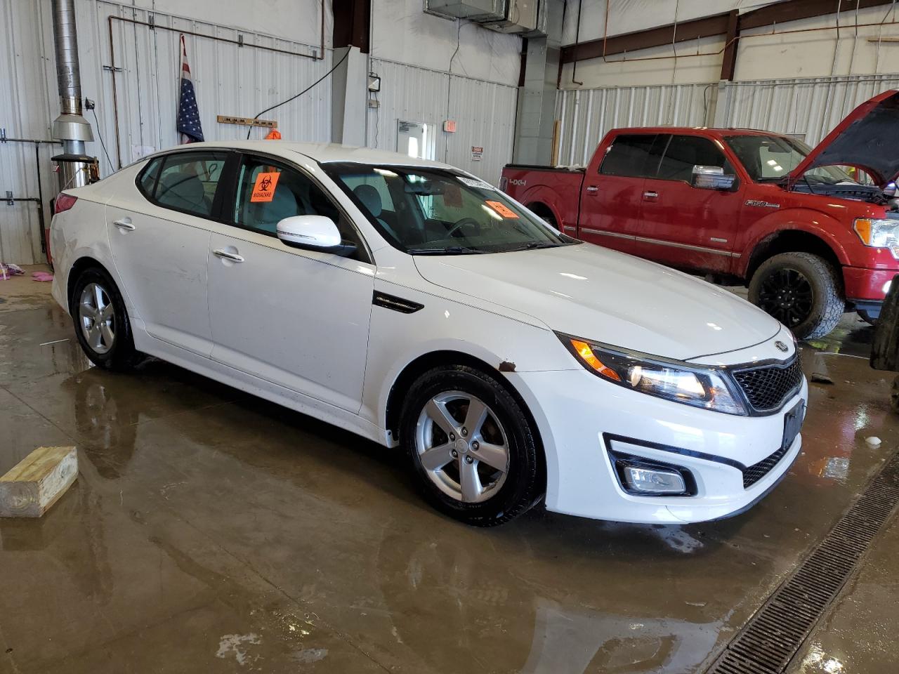 2015 KIA Optima VIN 5XXGM4A72FG377992 Copart auction photo, all over damage thumbnail 4