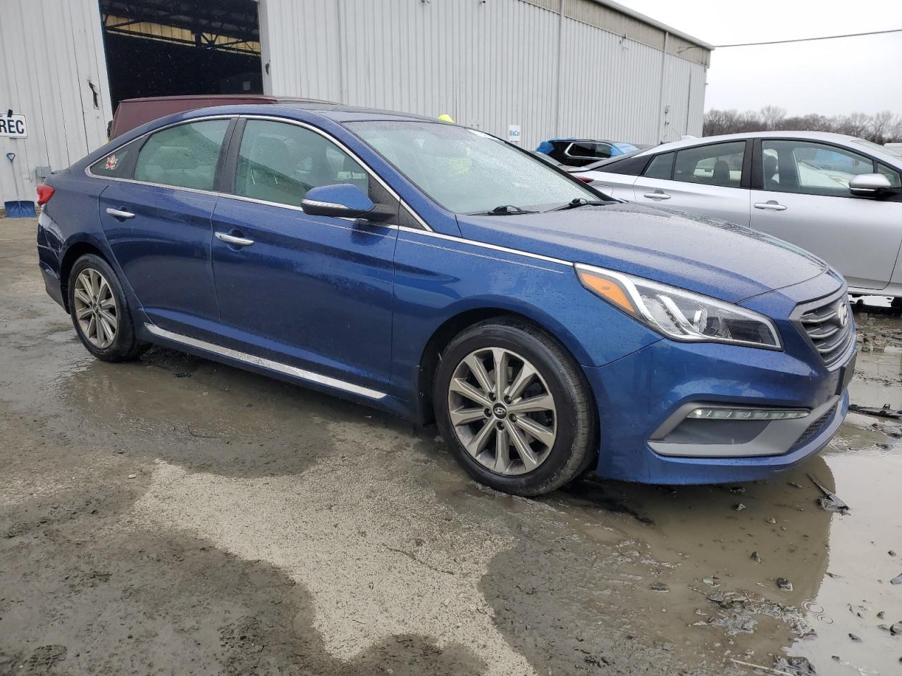 2017 Hyundai Sonata VIN 5NPE34AF6HH449902 Copart auction photo, side / front end damage thumbnail 4